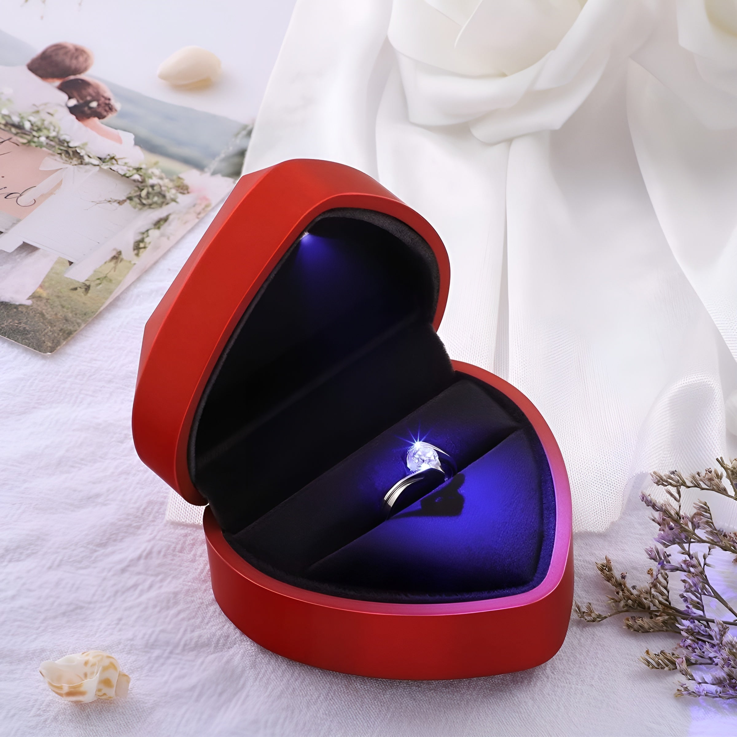 Heart on sale ring box